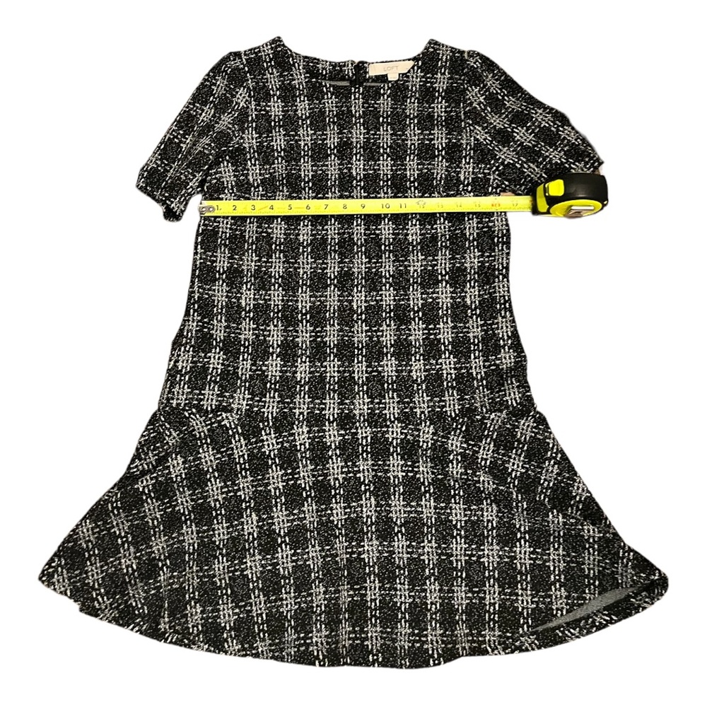 Gossip girl preppy Loft petites peplum plaid drop waist dress size SP - Picture 7 of 9